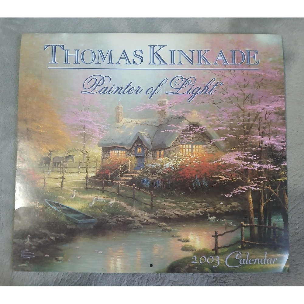 Thomas Kinkade Painter of‎ Light 1999 2003 Wall Calendar Lot Vintage AMCAL Art - Picture 5 of 9